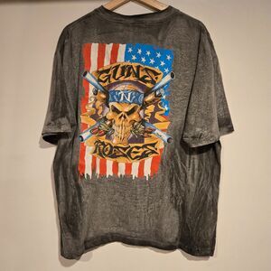 Vtg Vintage 90s GUNS N ROSES Acid Wash Band T Shirt Crystal Rain Bleached